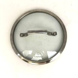 Calphalon 8" Tempered Glass Replacement Lid Stainless Steel Rim 0815211
